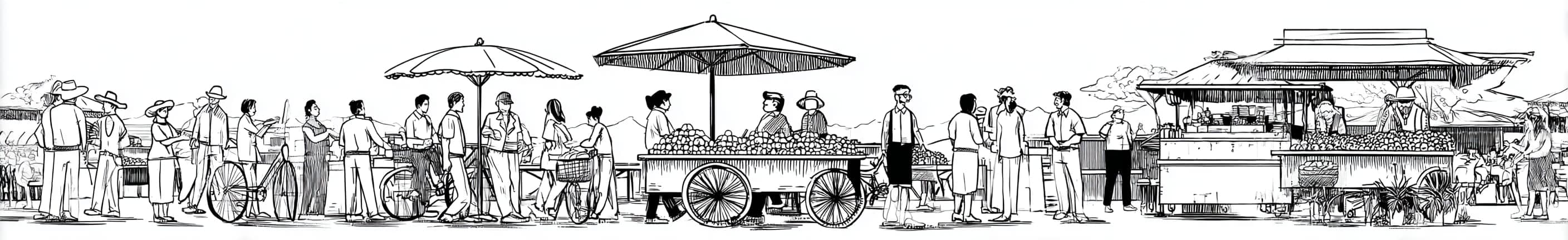 Illustration of local business leads across a city